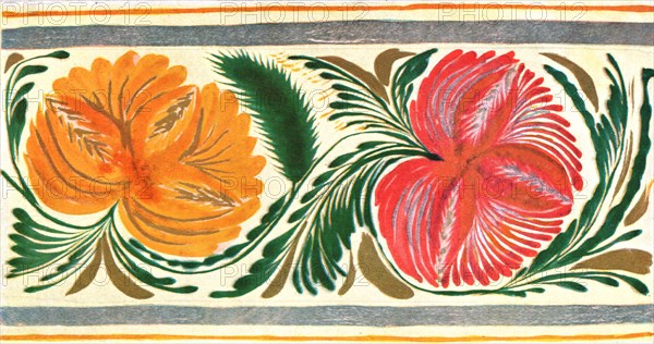 Floral design, Ukraine, 1925, (1928). Creator: Unknown.