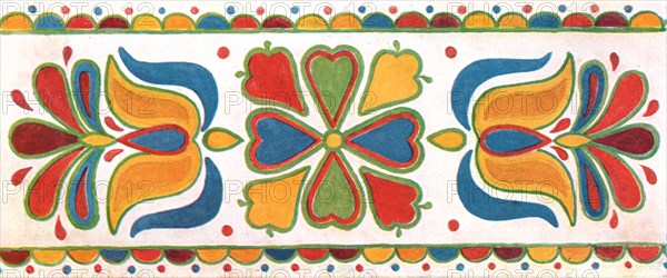 Wall decoration, Moravia, Czechoslovakia, (1928). Creator: Unknown.