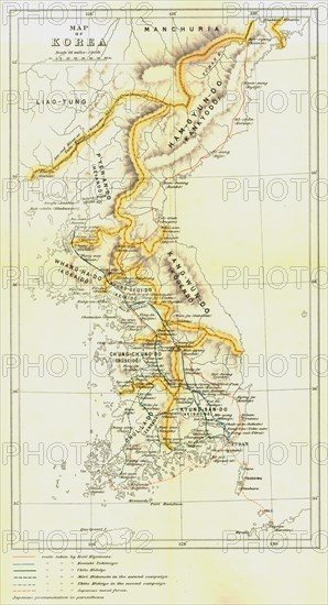 Map of Korea', 1903. Creator: Unknown.