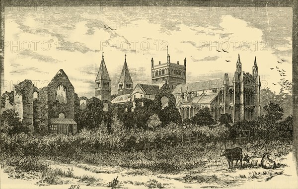 'Southwell Minster and Ruins of the Palace', 1898. Creator: Unknown.