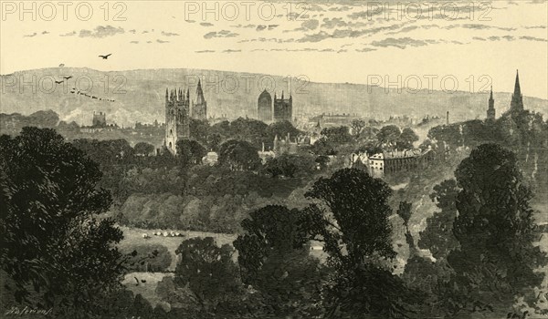 'Oxford, from Headington Hill', 1898. Creator: Unknown.