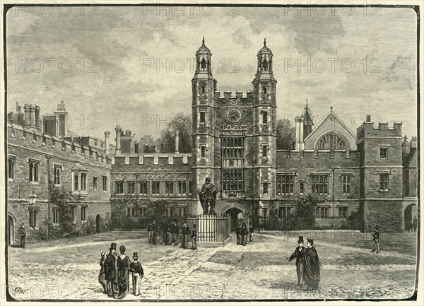 'The Quadrangle, Eton', 1898. Creator: Unknown.