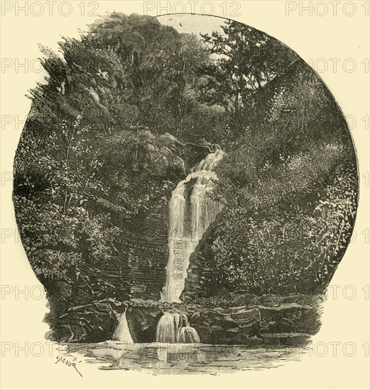 'Pyrddin Falls, Vale of Neath', 1898. Creator: Unknown.