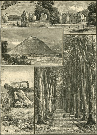 'Avebury. Littlecote. Silbury. Devil's Den. Grand Avenue.', 1898. Creator: Unknown.