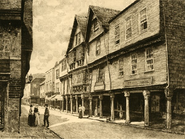 'The Butterwalk, Dartmouth', 1898. Creator: Unknown.