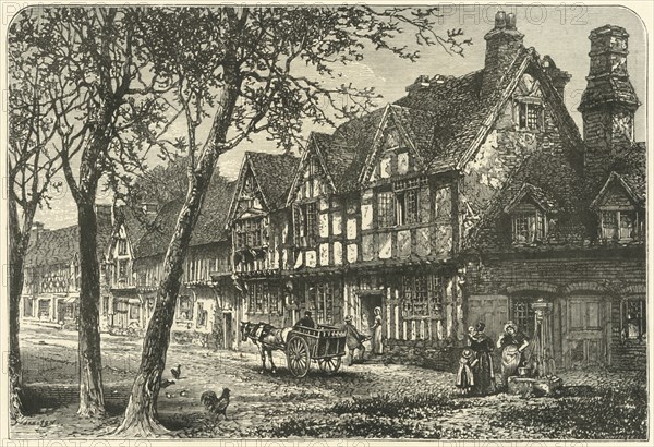 'Old Houses Under Warwick Castle', 1898. Creator: Unknown.