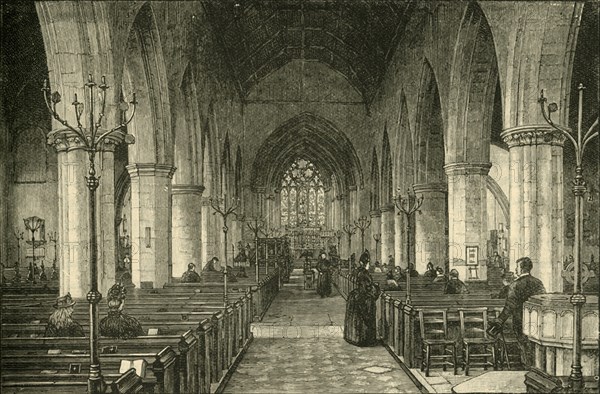 'St. Nicholas' Church: The Nave, 1886', (1898). Creator: Unknown.