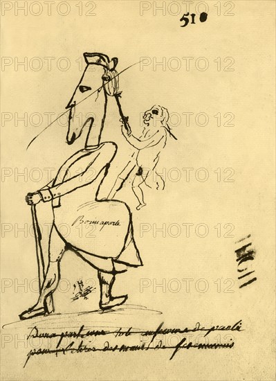 Caricature of Napoleon, 1779, (1921). Creator: Unknown.