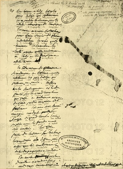 Decree by Napoleon Bonaparte, 23 May 1796, (1921). Creator: Unknown.