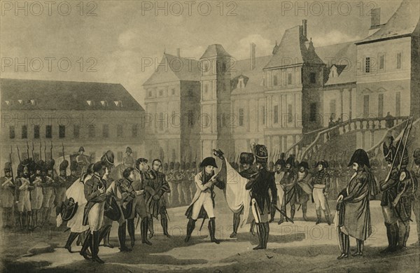 Napoleon's Departure from Fontainebleau, 20 April 1814, (1921). Creator: Unknown.