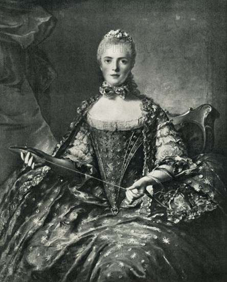 Madame Adélaïde tatting, 1756, (1903).  Creator: Unknown.