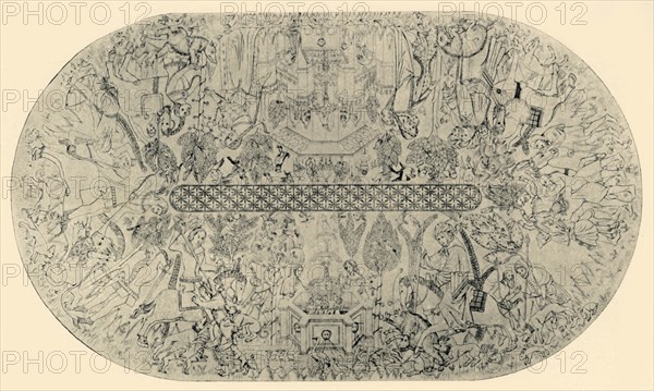 'Painting on the Ceiling of the Hall of Justice, No. 1', 1907.  Creator: Unknown.