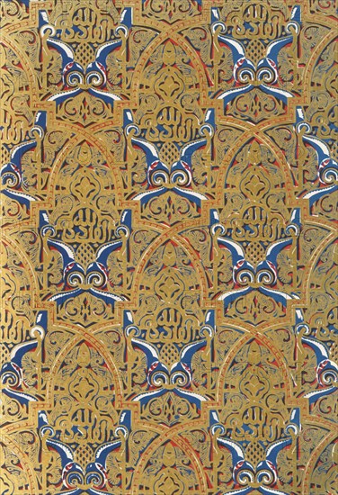 'Ornament in panels on the Walls, Hall of the Ambassadors', 1907. Creator: Unknown.
