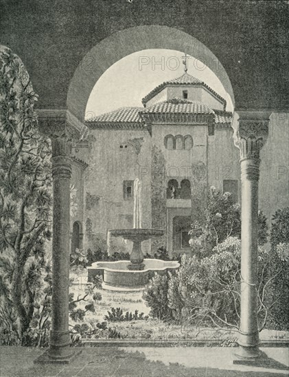 'The Garden of "Lindaraja".', 19th century, (1907).  Creator: Unknown.