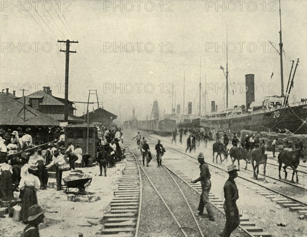 'Prisoners Released', Spanish-American War, June 1898, (1899). Creator: Burr McIntosh.