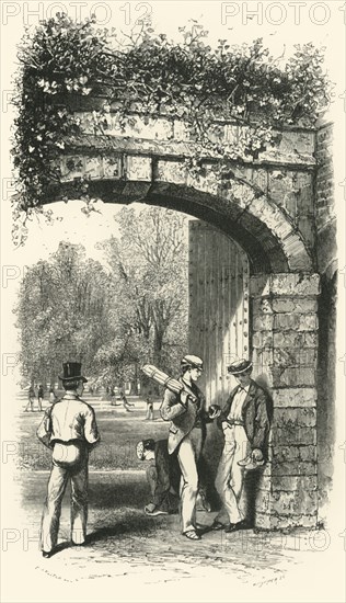 'Entrance to the Playing Fields', c1870.
