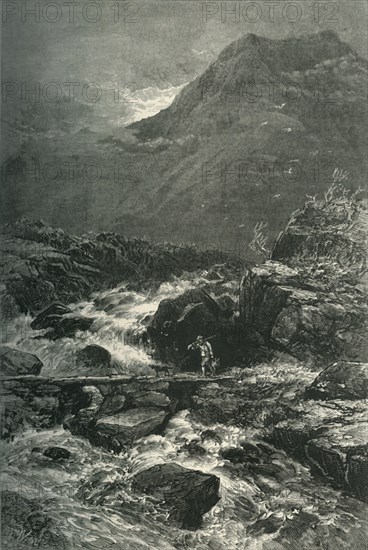 'The Stream from Llyn Idwal', c1870.