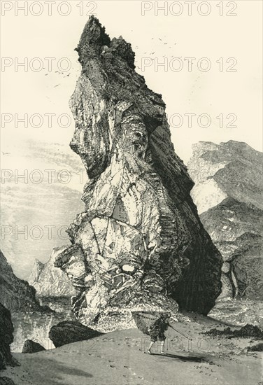 'The Steeple, Kynance Cove', c1870.