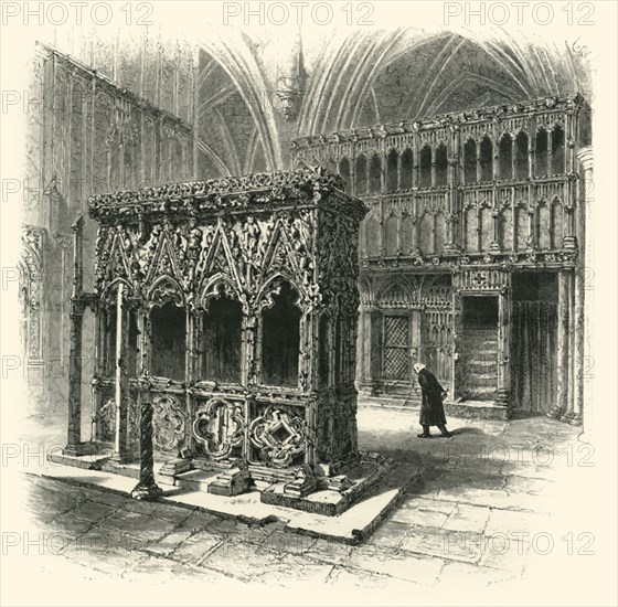 'St. Alban's Shrine', c1870.