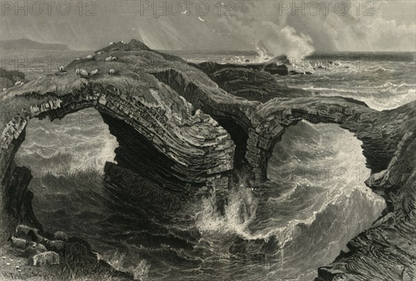 'Rocks at Ross. (Near Kilkee, Ireland)', c1870.