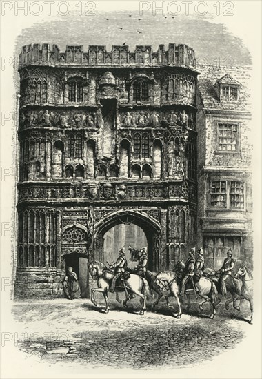 'The Precinct Gate, Canterbury', c1870.
