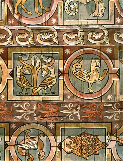 Bestiary ceiling, Metz, France, (1928). Creator: Unknown.