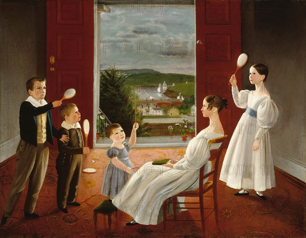 The Children of Nathan Starr, 1835. Creator: Ambrose Andrews.