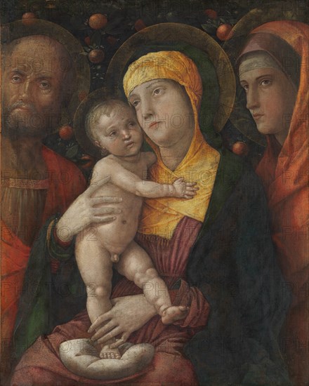 The Holy Family with Saint Mary Magdalen, ca. 1495-1500. Creator: Andrea Mantegna.