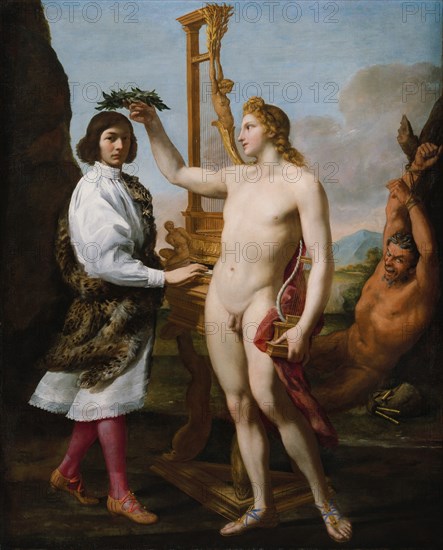 Marcantonio Pasqualini (1614-1691) Crowned by Apollo, 1641. Creator: Andrea Sacchi.