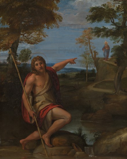 Saint John the Baptist Bearing Witness, ca. 1600. Creator: Annibale Carracci.