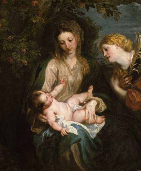 Virgin and Child with Saint Catherine of Alexandria, ca. 1630. Creator: Anthony van Dyck.