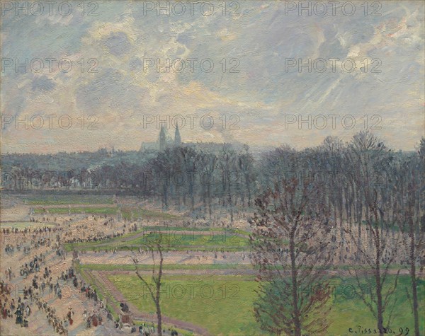 The Garden of the Tuileries on a Winter Afternoon, 1899. Creator: Camille Pissarro.