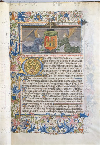 Spanish Translation of Saint Augustine's "City of God", 1446-82. Creator: Cano de Aranda.