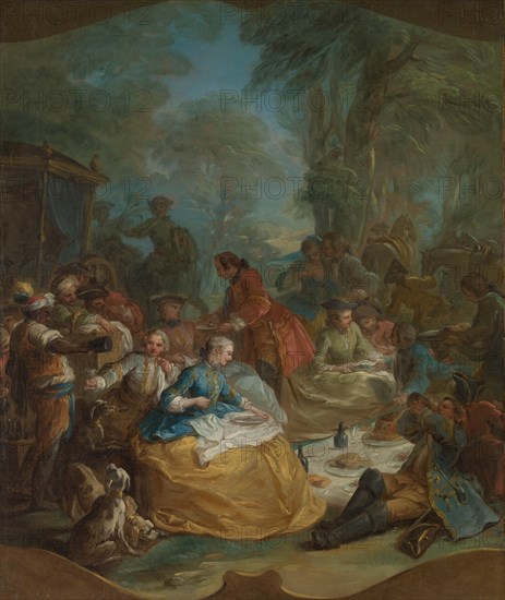 Halt of the Hunt, ca. 1737. Creator: Carle van Loo.