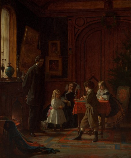 Christmas-Time, The Blodgett Family, 1864. Creator: Eastman Johnson.