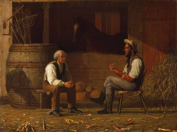 Talking It Over, 1872. Creator: Enoch Wood Perry.