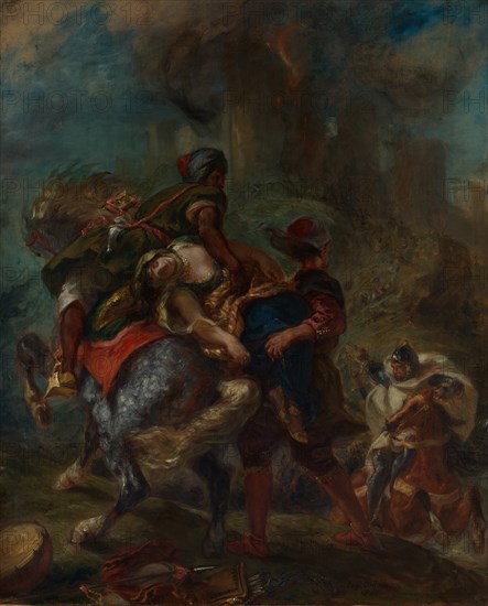 The Abduction of Rebecca, 1846. Creator: Eugene Delacroix.