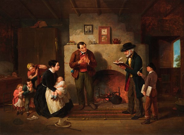 Taking the Census, 1854. Creator: Francis William Edmonds.