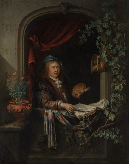 Self-Portrait, ca. 1665. Creator: Gerrit Dou.