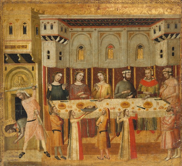 The Feast of Herod and the Beheading of the Baptist, ca. 1330-35. Creator: Giovanni Baronzio.