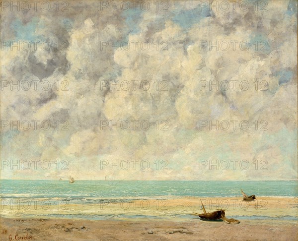 The Calm Sea, 1869. Creator: Gustave Courbet.