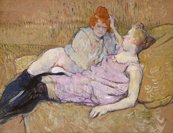 The Sofa, ca. 1894-96. Creator: Henri de Toulouse-Lautrec.