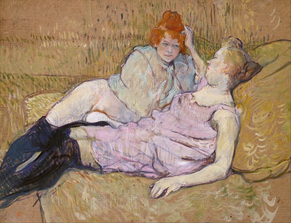 The Sofa, ca. 1894-96. Creator: Henri de Toulouse-Lautrec.