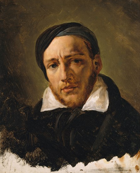 Jean-Louis-André-Théodore Gericault (1791-1824), probably 1822 or 1823. Creator: Émile Jean-Horace Vernet.