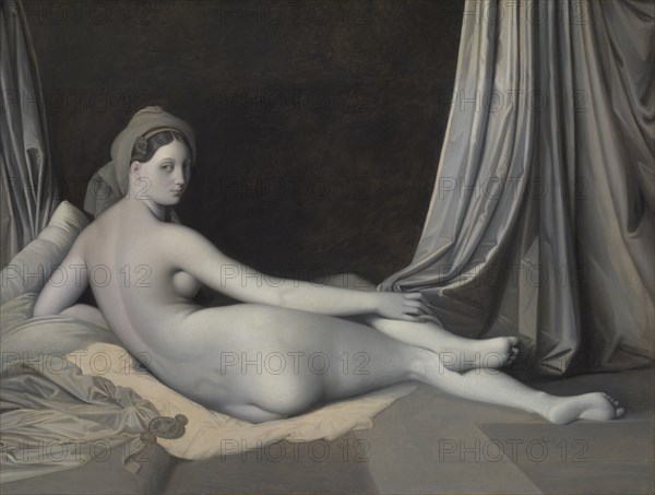 Odalisque in Grisaille, ca. 1824-34. Creator: Jean-Auguste-Dominique Ingres.