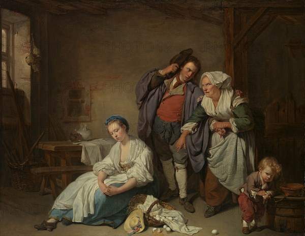 Broken Eggs, 1756. Creator: Jean-Baptiste Greuze.