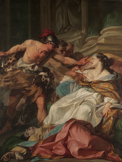 The Death of Harmonia, ca. 1740-41. Creator: Jean Baptiste Marie Pierre.