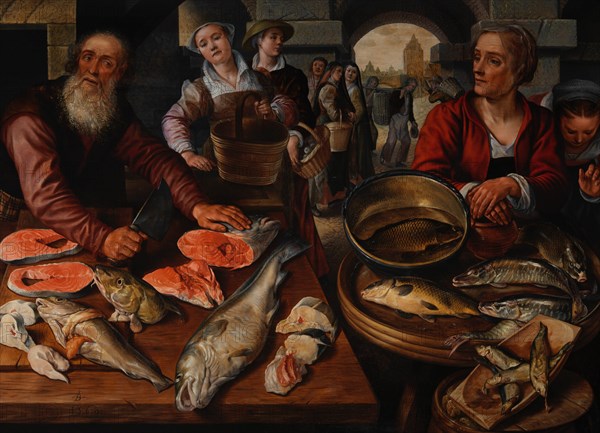 Fish Market, 1568. Creator: Joachim Beuckelaer.