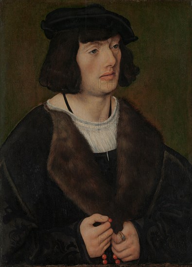 Portrait of a Man with a Rosary, ca. 1508. Creator: Lucas Cranach the Elder.