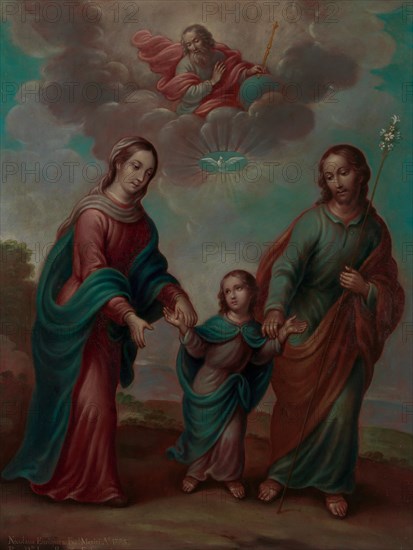 The Return of the Holy Family from Egypt, 1773. Creator: Nicolás Enríquez.